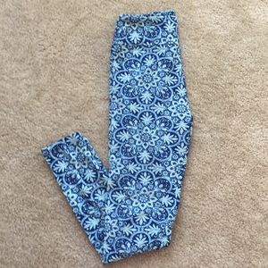 LuLaRoe OS blue leggings